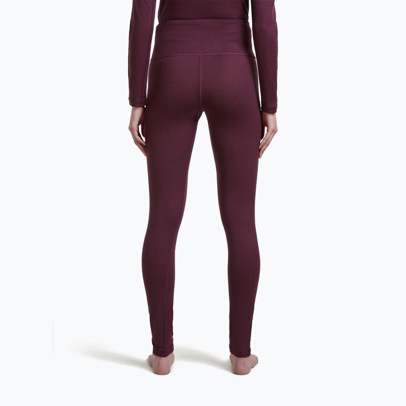 Women's thermal trousers Icebreaker Merino 200 Oasis High Rise Leggins dark berry 3