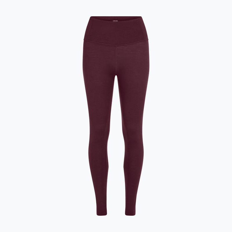 Women's thermal trousers Icebreaker Merino 200 Oasis High Rise Leggins dark berry 6