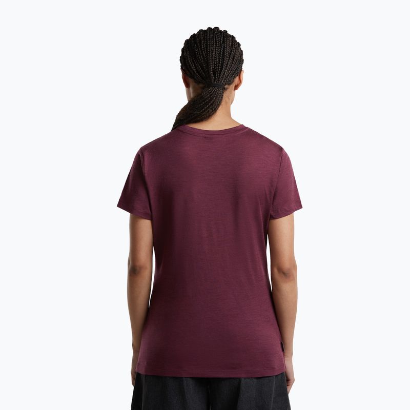 Women's trekking shirt icebreaker Merino 150 Tech Lite III dark berry 3