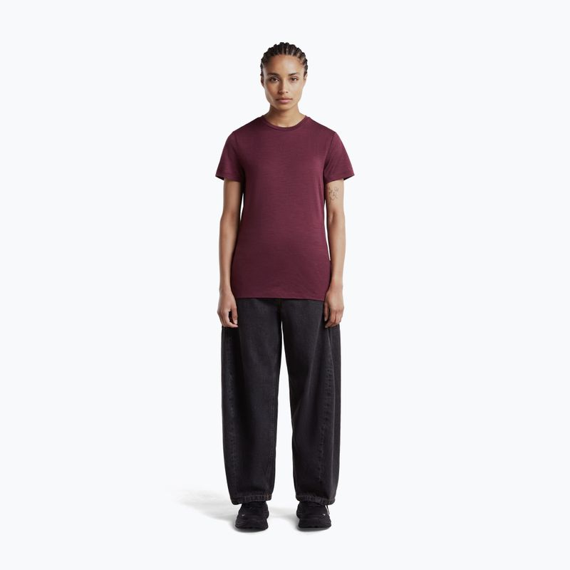 Women's trekking shirt icebreaker Merino 150 Tech Lite III dark berry 4