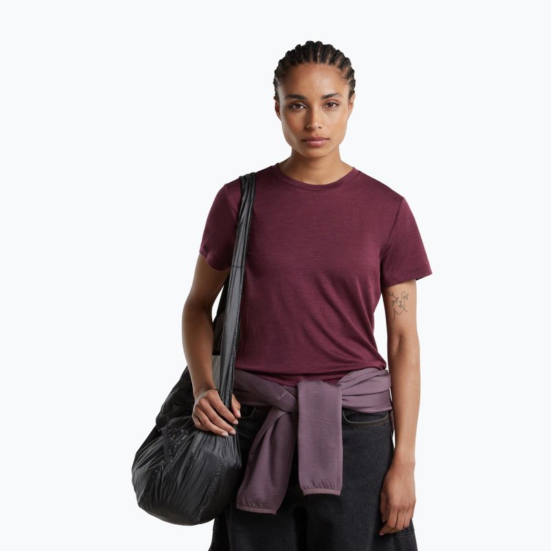 Women's trekking shirt icebreaker Merino 150 Tech Lite III dark berry 5