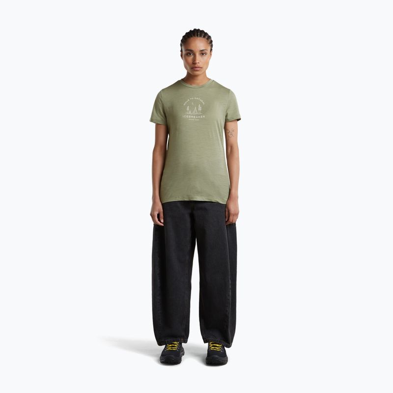 Women's thermal shirt Icebreaker Merino 150 Tech Lite Peaceful Pass Lichen 4