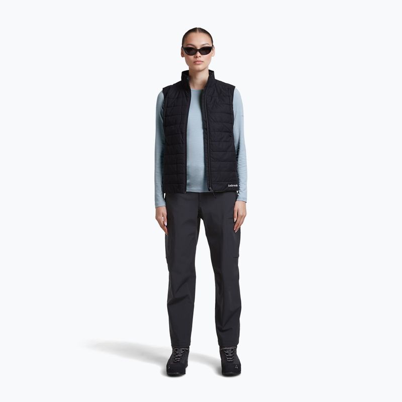 Women's thermal sweatshirt Icebreaker 200 Oasis Crewe Zinc Blue 2