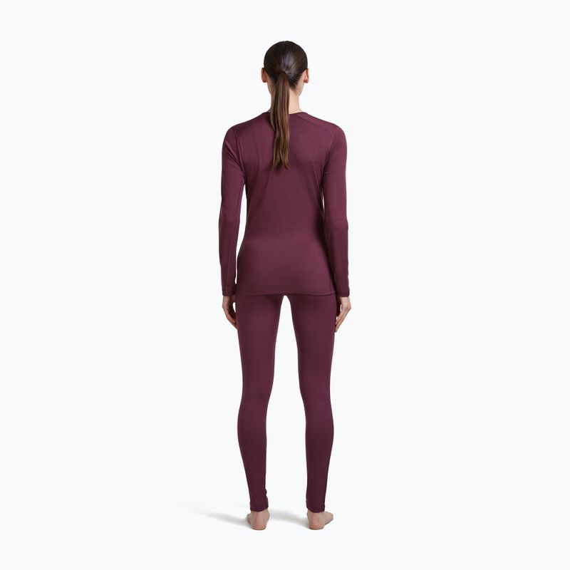 Women's thermal sweatshirt Icebreaker 200 Oasis Crewe Dark Berry 5