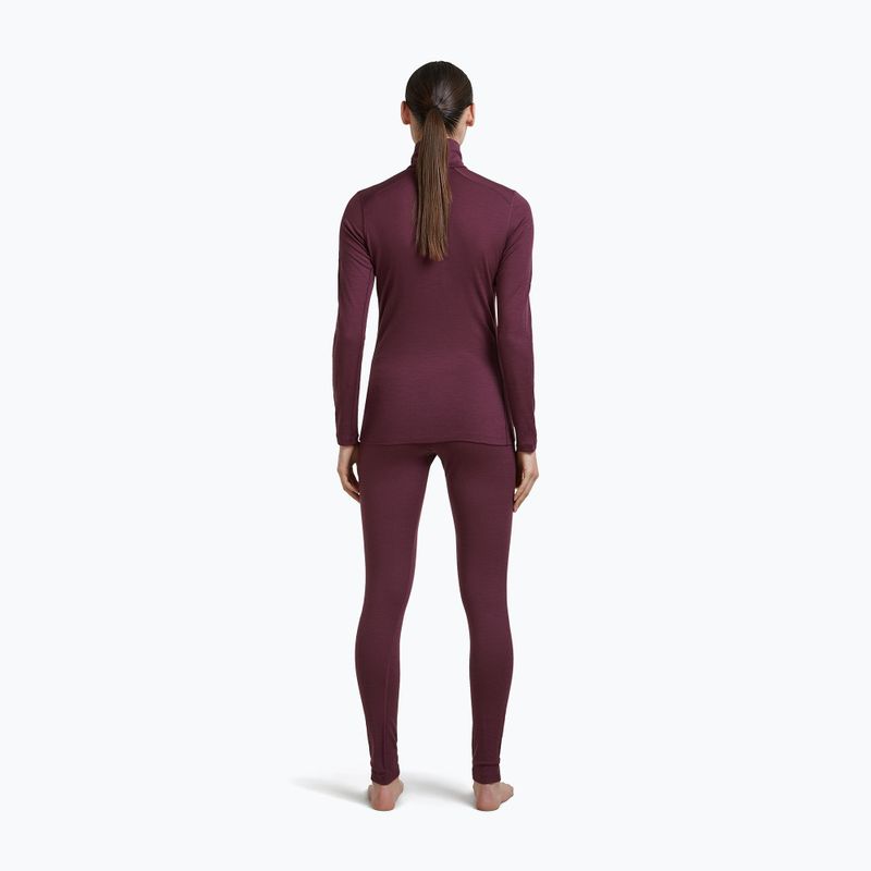 Women's thermal sweatshirt Icebreaker 200 Oasis LS Half Zip dark berry 5