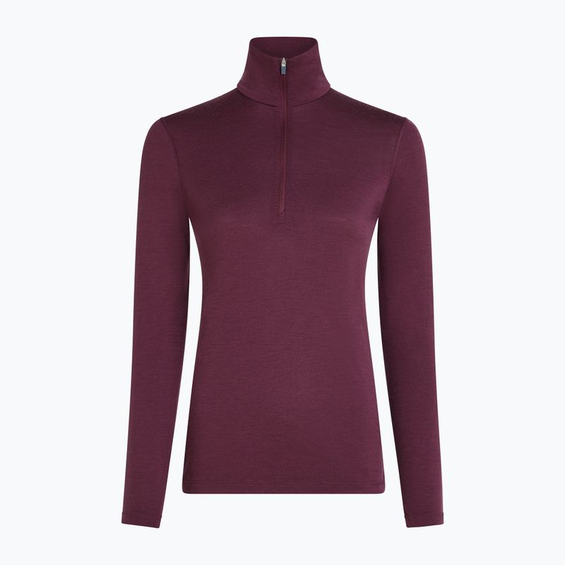 Women's thermal sweatshirt Icebreaker 200 Oasis LS Half Zip dark berry 8