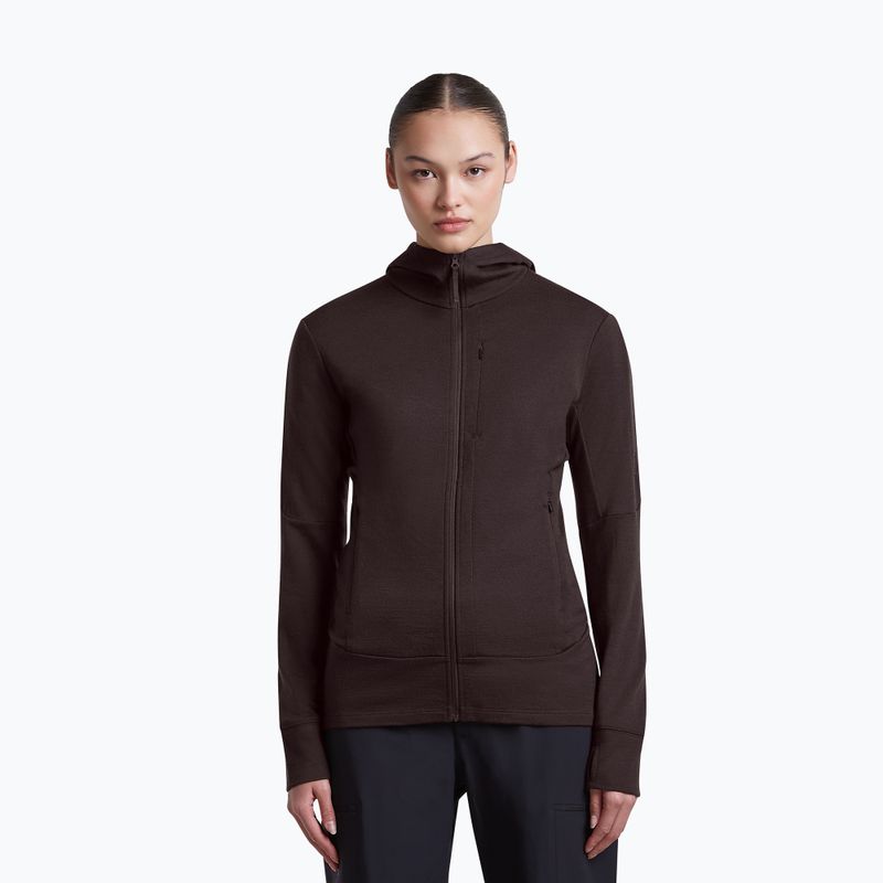 Women's sweatshirt Icebreaker Merino 260 Quantum IV LS Zip Hoodie bittersweet