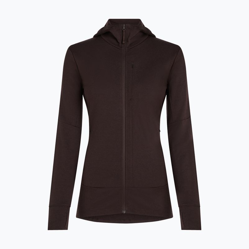 Women's sweatshirt Icebreaker Merino 260 Quantum IV LS Zip Hoodie bittersweet 9