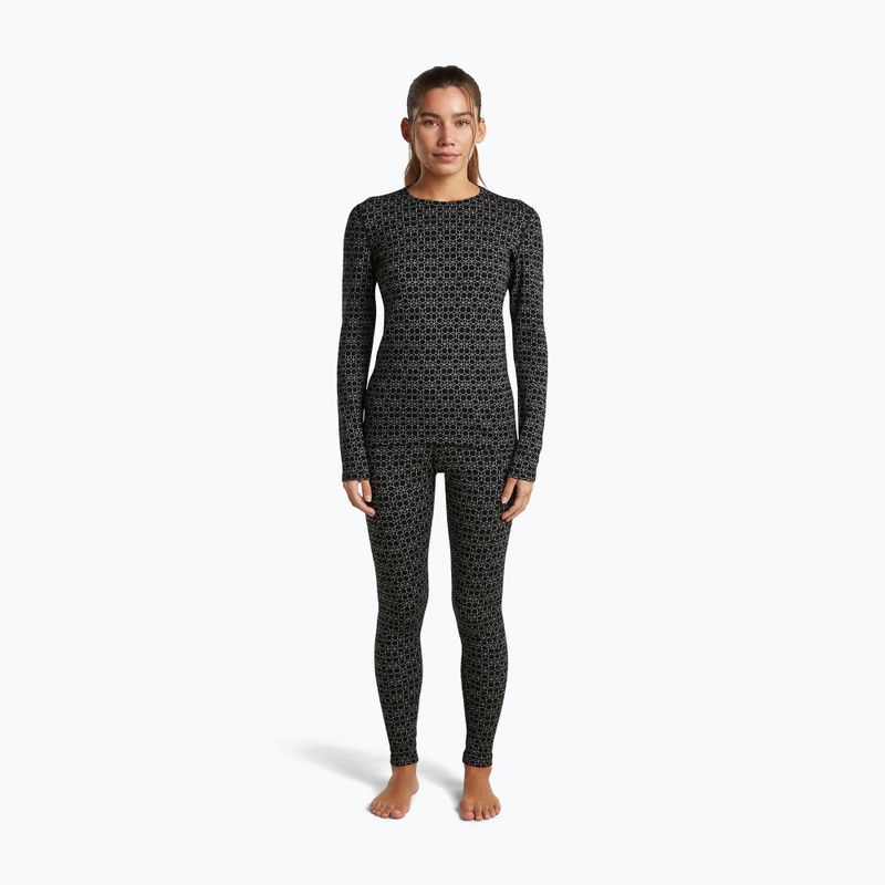 Women's thermal trousers icebreaker Merino 260 Tech Vertex High Rise black/snow 2