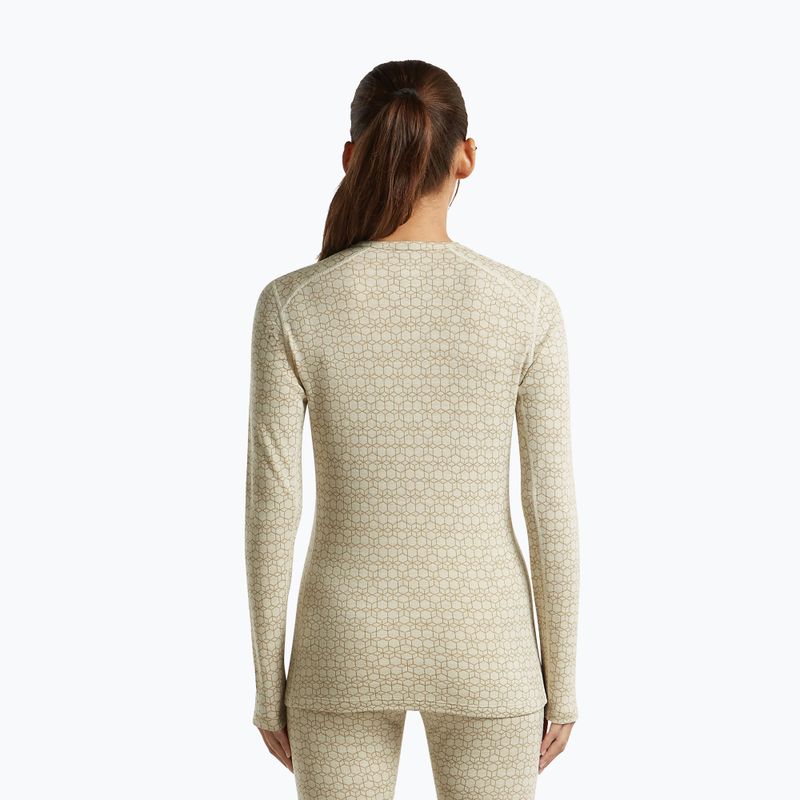 Women's thermal sweatshirt Icebreaker Merino 260 Tech Vertex Crewe Undyed/Cumin 3