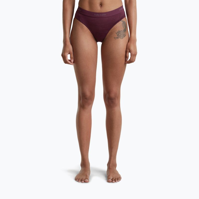 Women's thermal underwear Icebreaker Merino 125 Cool-Lite Sprite Hipster dark berry 2