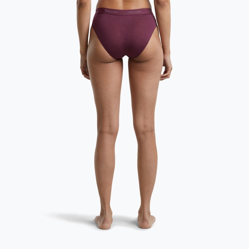 Women's thermal underwear Icebreaker Merino 125 Cool-Lite Sprite Hipster dark berry 4