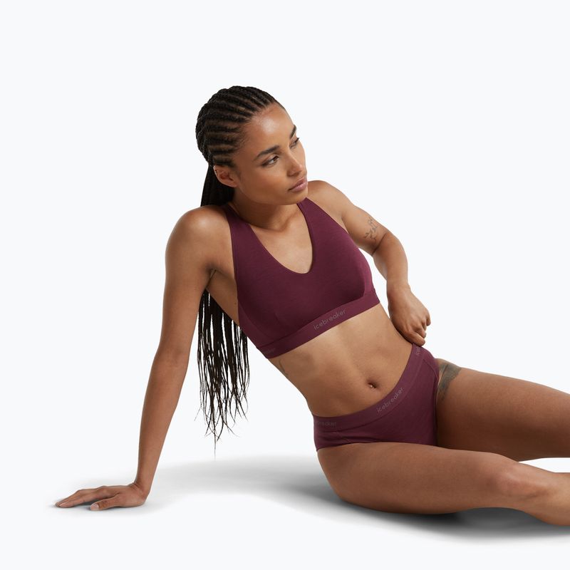 Women's thermal underwear Icebreaker Merino 125 Cool-Lite Sprite Hipster dark berry 5