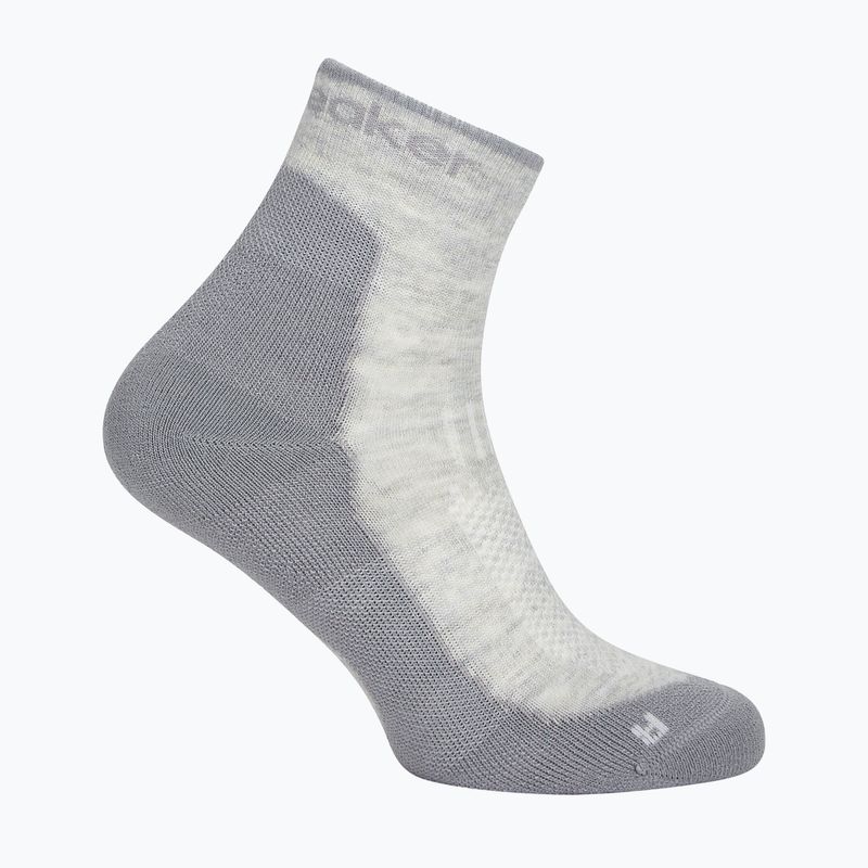 Women's socks Icebreaker Merino Hike+ Light Mini blizzard heather/alloy 2