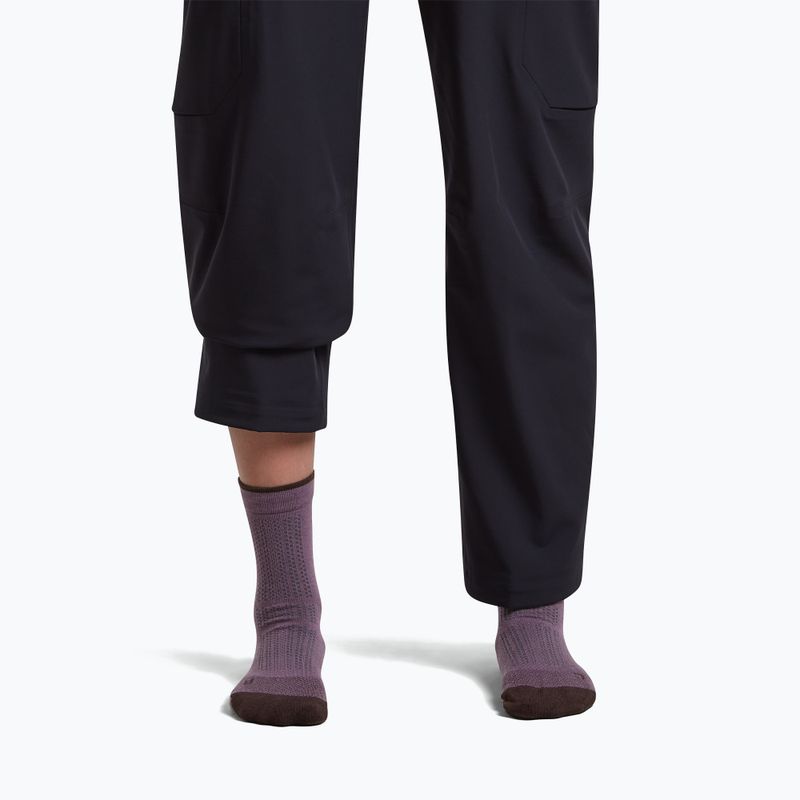 Women's socks Icebreaker Merino Hike+ Ultralight Quarter grey plum/bittersweet 3