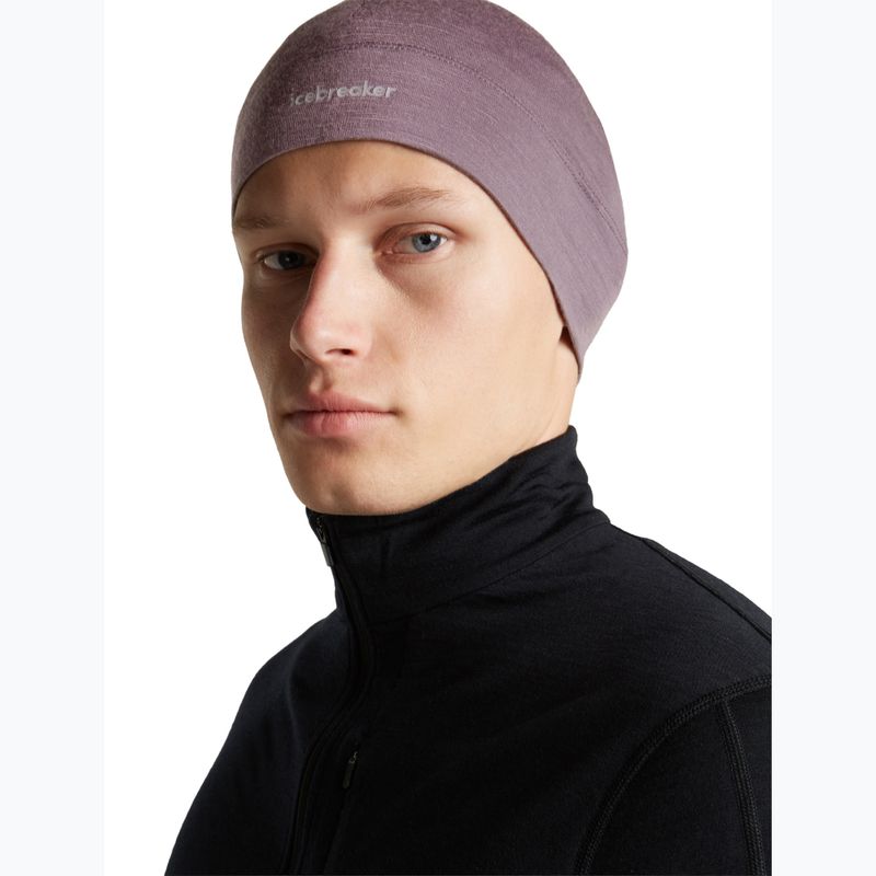 Winter hat icebreaker Merino 200 Oasis Beanie grey plum 5