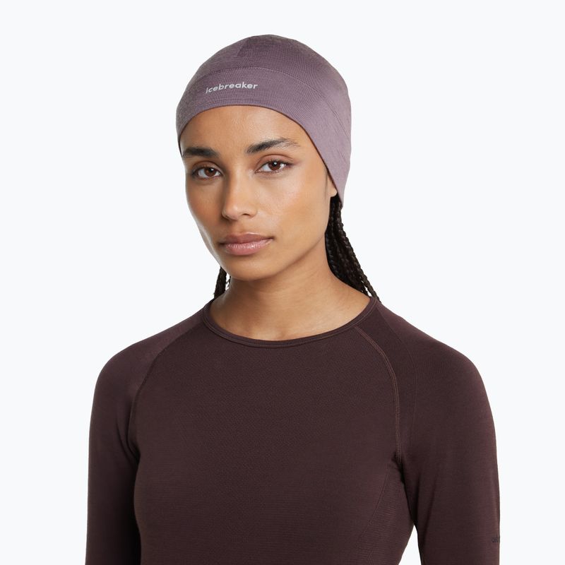 Winter hat icebreaker Merino 200 Oasis Beanie grey plum 7