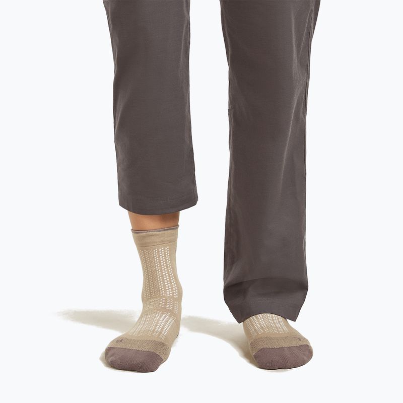 Women's socks Icebreaker Merino Hike+ Ultralight Quarterpink quartz/porcini 3