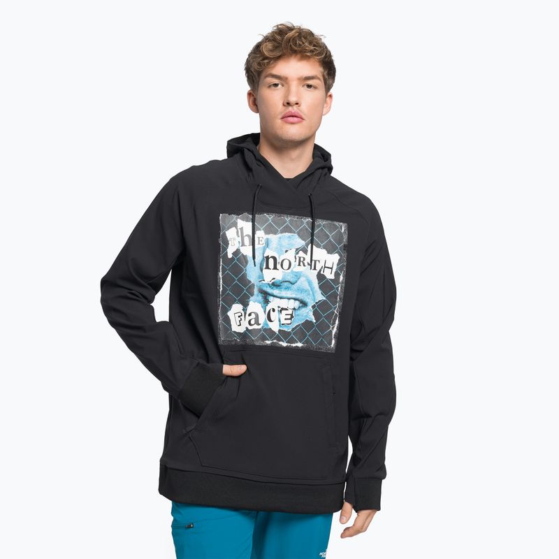 Men's trekking sweatshirt The North Face Printed Tekno Hoodie black NF0A7ZUHKY41