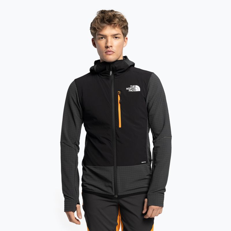 Men's The North Face Dawn Turn Hybrid Ventrix Midlayer Grey NF0A7Z8QMN81 Ski Sweatshirt