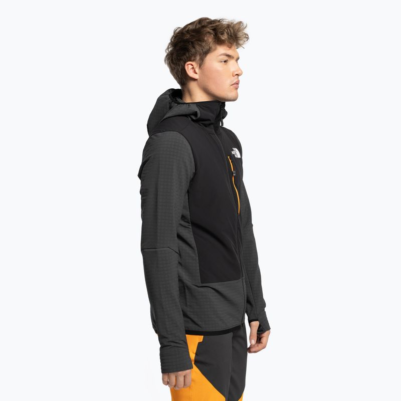 Men's The North Face Dawn Turn Hybrid Ventrix Midlayer Grey NF0A7Z8QMN81 Ski Sweatshirt 3