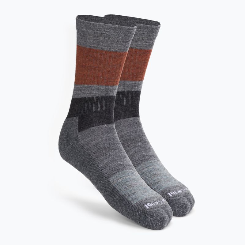 Smartwool Everyday Blocked Stripe Crew grey trekking socks SW001940052