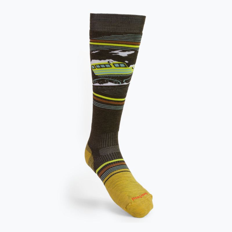 Men's Smartwool Snowboard Targeted Cushion Piste Machine OTC green SW001922D11 snowboard socks