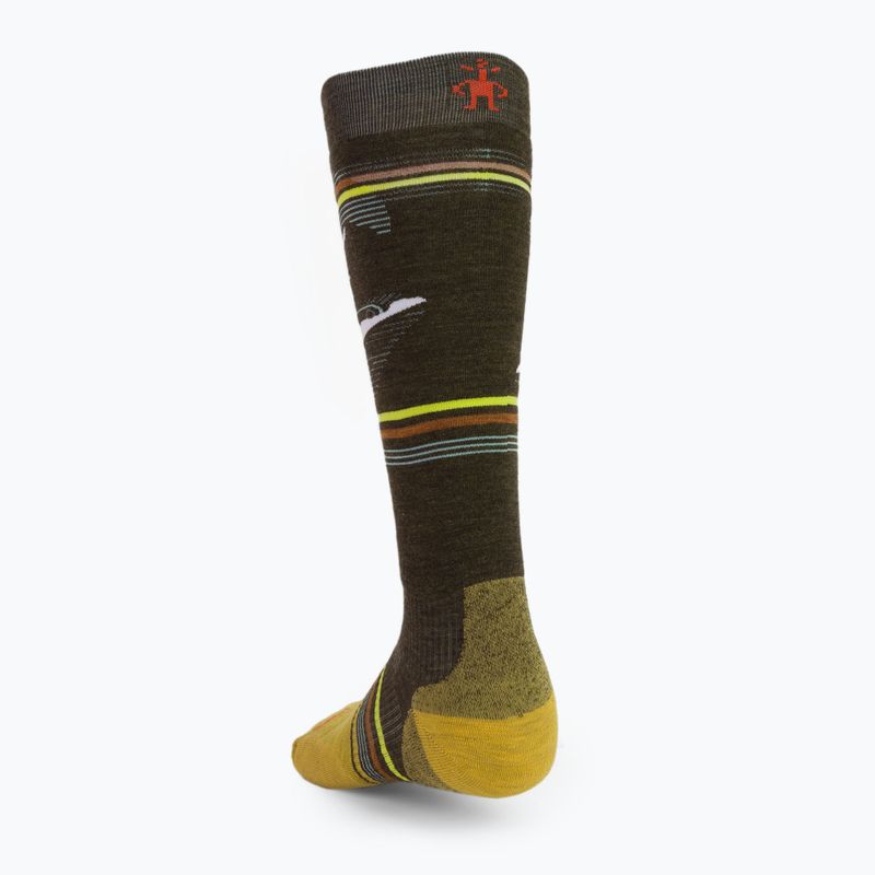 Men's Smartwool Snowboard Targeted Cushion Piste Machine OTC green SW001922D11 snowboard socks 2