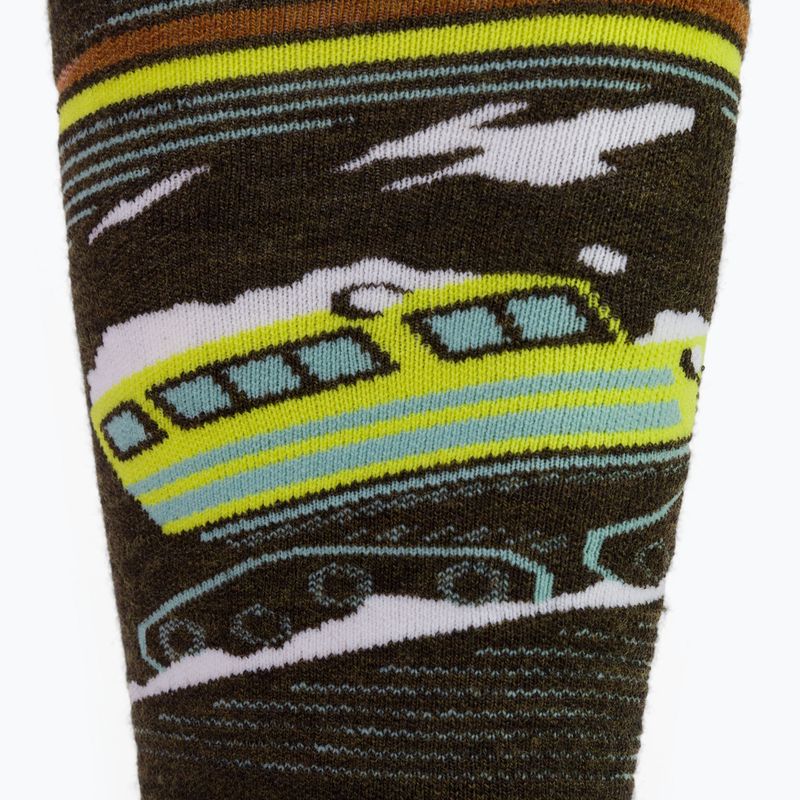 Men's Smartwool Snowboard Targeted Cushion Piste Machine OTC green SW001922D11 snowboard socks 4