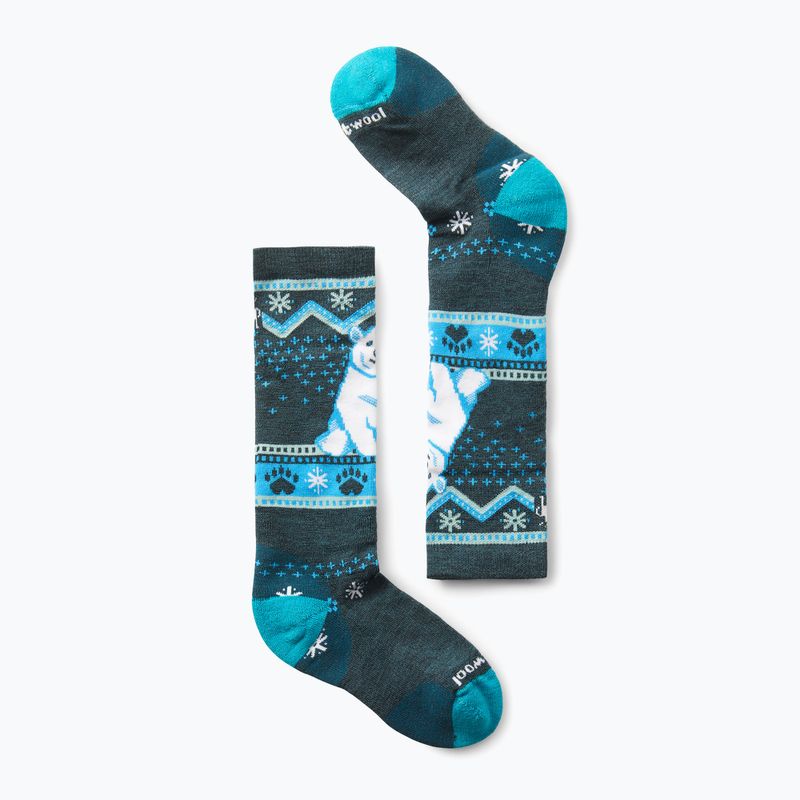 Smartwool children's socks Wintersport Full Cushion Polar Bear Pattern OTC twilight blue 6