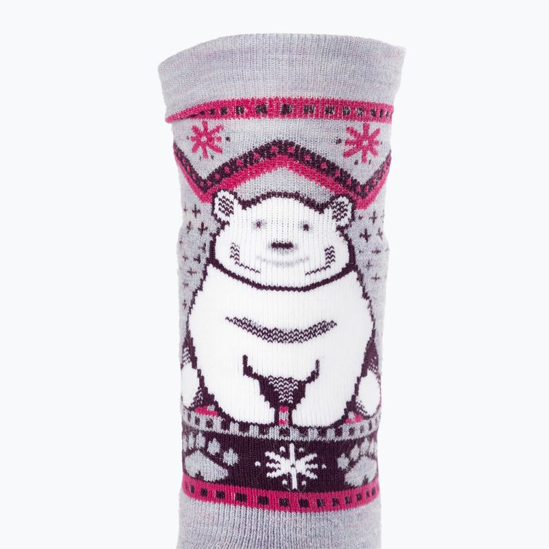 Smartwool children's socks Wintersport Full Cushion Polar Bear Pattern OTC purple eclipse 3