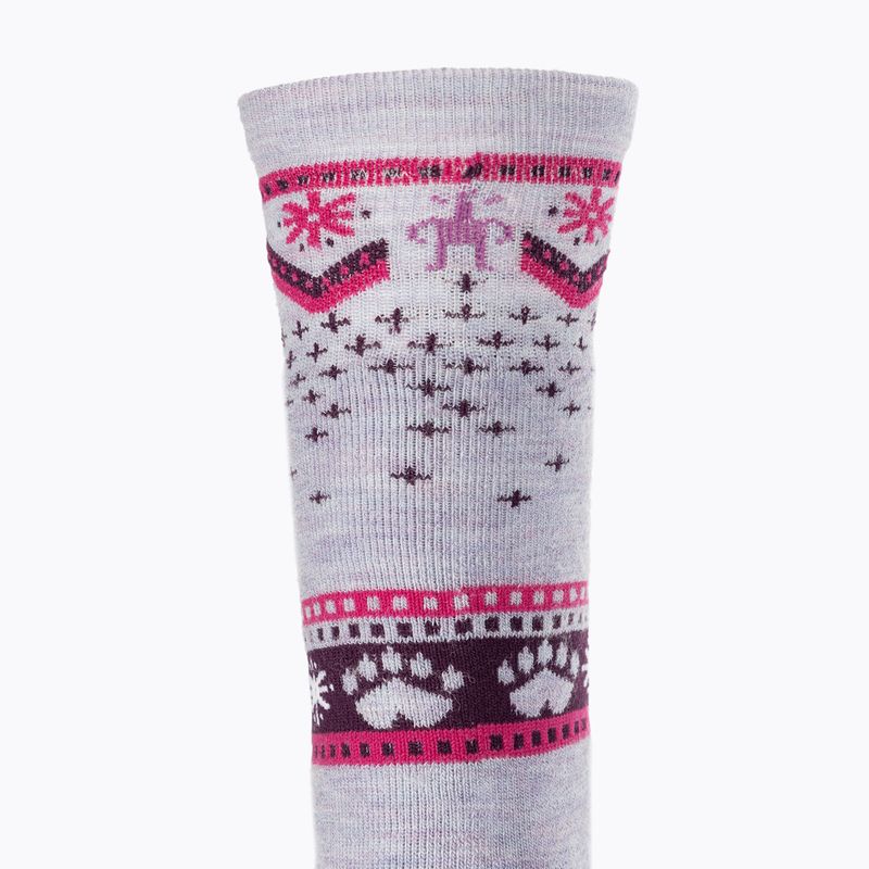 Smartwool children's socks Wintersport Full Cushion Polar Bear Pattern OTC purple eclipse 4
