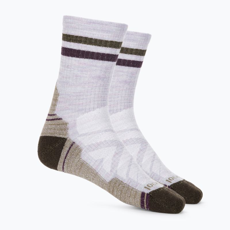 Women's trekking socks Smartwool Hike Light Cushion Tube Stripe Crew purple eclipse