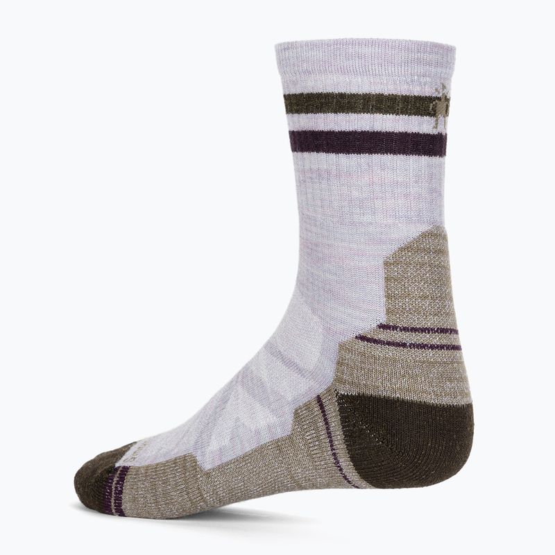 Women's trekking socks Smartwool Hike Light Cushion Tube Stripe Crew purple eclipse 2