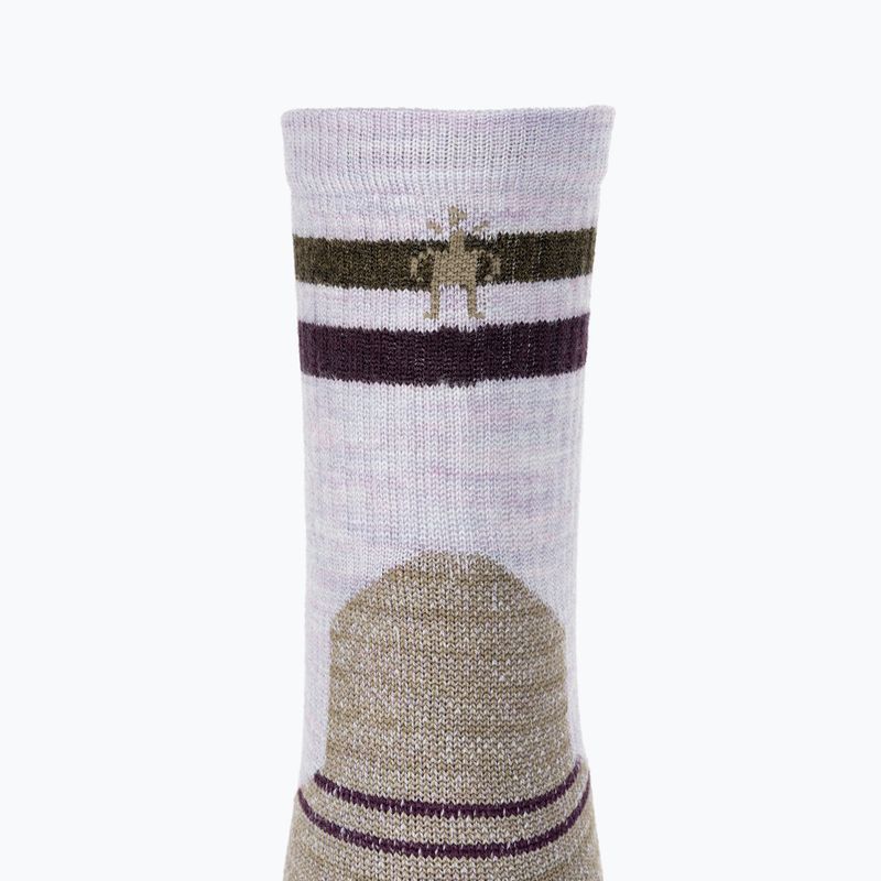 Women's trekking socks Smartwool Hike Light Cushion Tube Stripe Crew purple eclipse 3