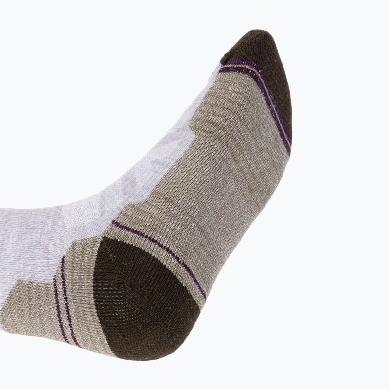 Women's trekking socks Smartwool Hike Light Cushion Tube Stripe Crew purple eclipse 5