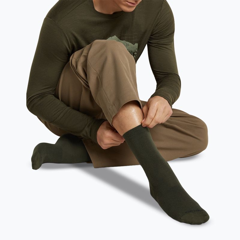 Men's socks Icebreaker Lifestyle Fine Gauge Crew dark loden 4