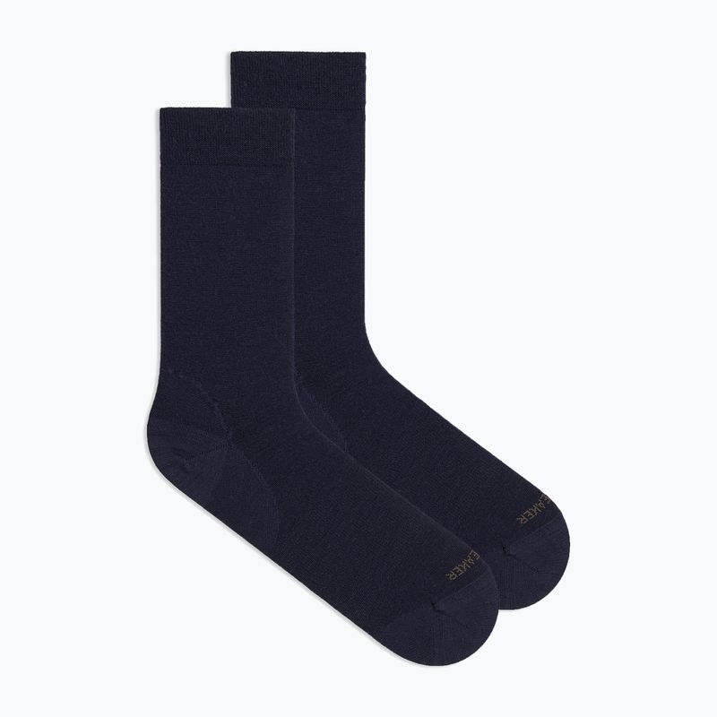 Women's socks Icebreaker Lifestyle Fine Gauge Crew midnight navy/dark loden