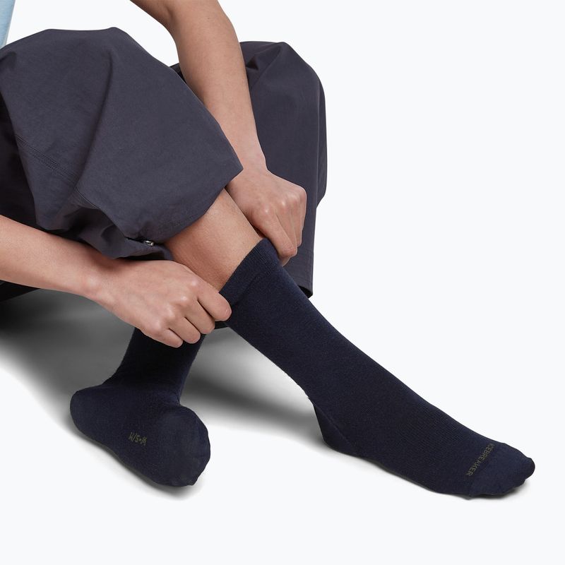Women's socks Icebreaker Lifestyle Fine Gauge Crew midnight navy/dark loden 4