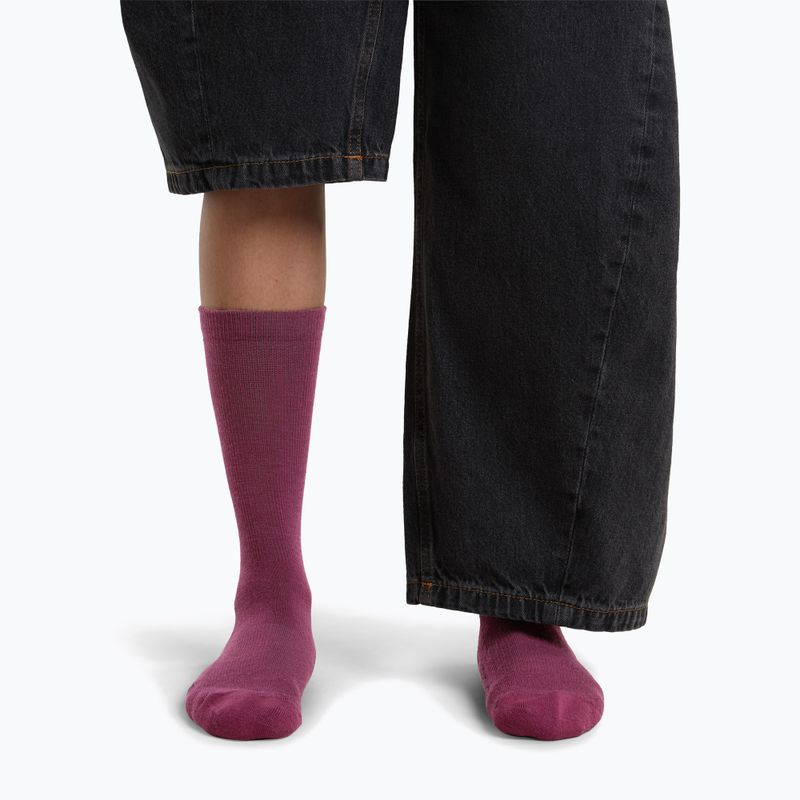 Women's socks Icebreaker Merino Lifestyle Light Crew dark berry 3