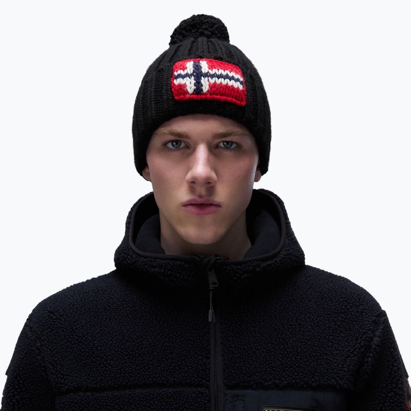 Men's winter beanie Napapijri Semiury 5 black 4