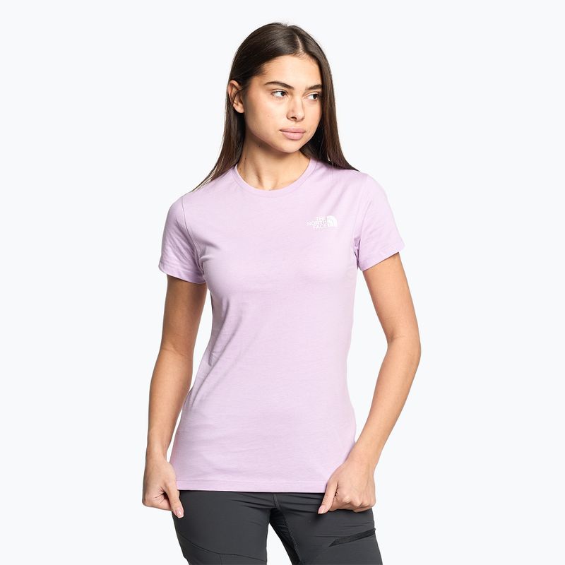 Women's trekking t-shirt The North Face Outdoor Graphic SS purple NF0A827M