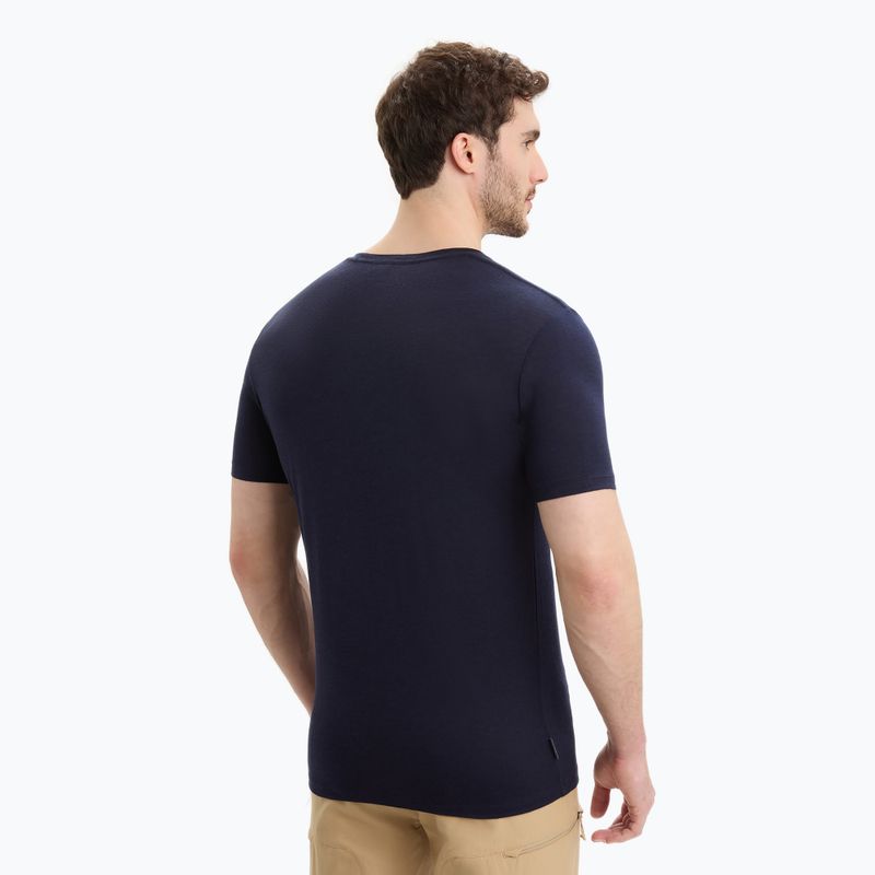 Men's Icebreaker Tech Lite II 7 Mountain Tops trekking shirt navy blue IB0A56VE4011 2