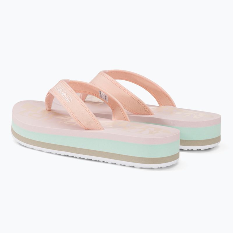 Napapijri women's flip flops NP0A4HL1 pale pink new 3