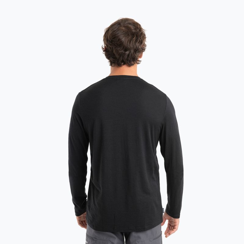 Men's thermal top icebreaker Merino 150 Tech Lite II Tee Alps 3D black 2