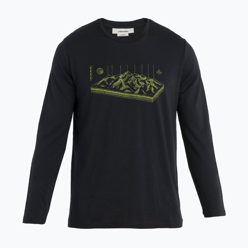 Men's thermal top icebreaker Merino 150 Tech Lite II Tee Alps 3D black 5