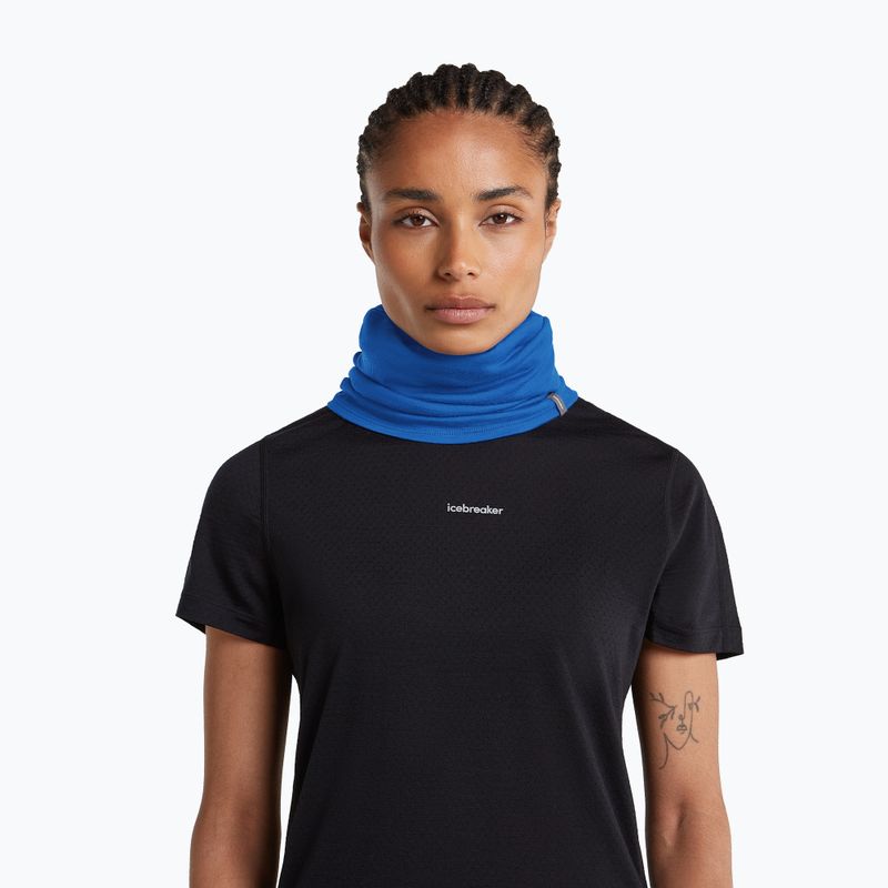 Multifunctional neck gaiter icebreaker Flexi Chute lazurite 6