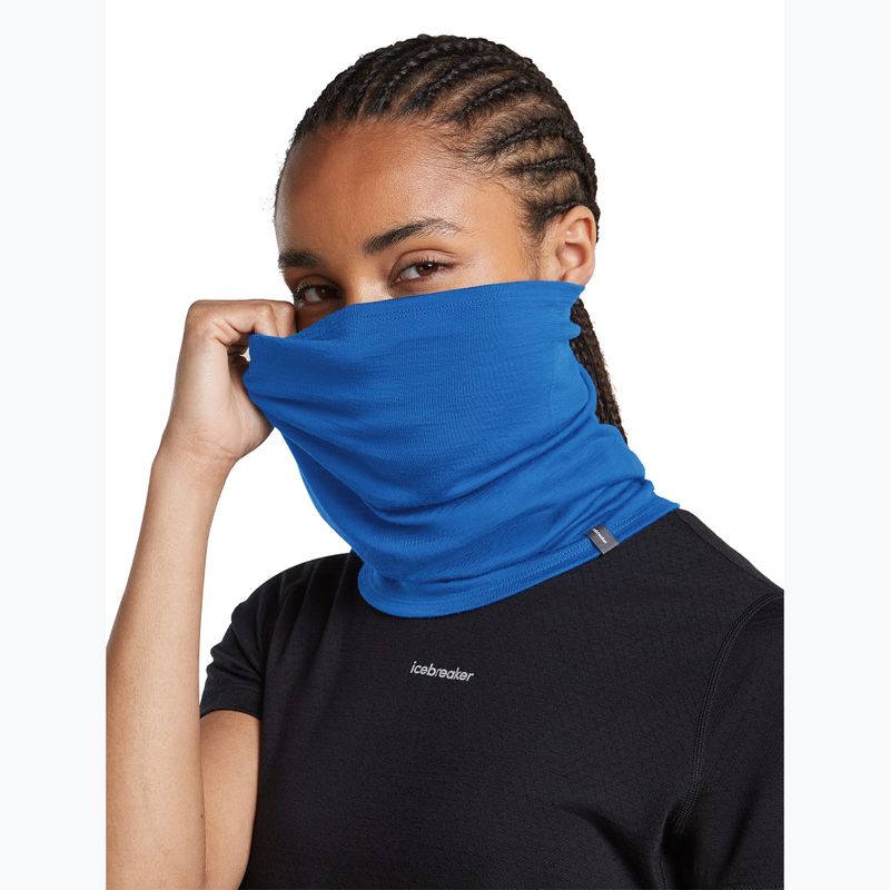 Multifunctional neck gaiter icebreaker Flexi Chute lazurite 7