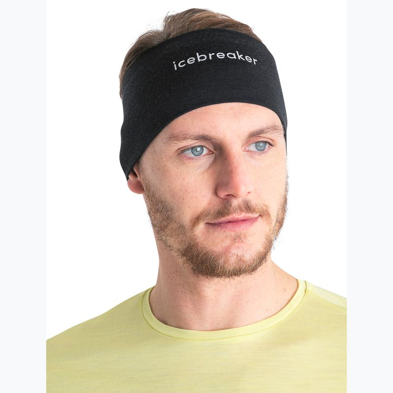 Icebreaker Merino 200 Oasis Headband black 2