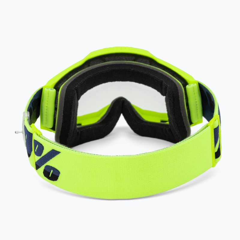 100% Accuri 2 fluo/yellow/clear cycling goggles 3